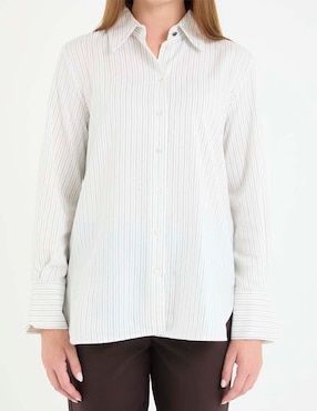 Camisa Marella de algodón manga larga para mujer
