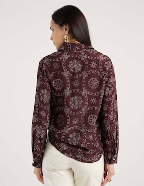 Camisa Marella de algodón manga larga para mujer
