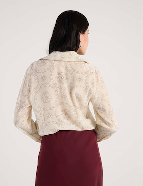 Camisa Marella de algodón manga larga para mujer