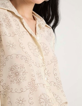 Camisa Marella de algodón manga larga para mujer