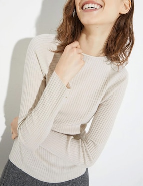 Suéter Max&Co cuello redondo para mujer