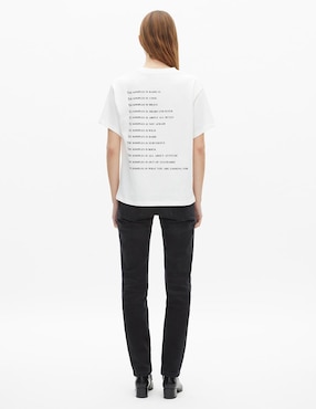 Playera manga corta The Kooples cuello redondo para mujer