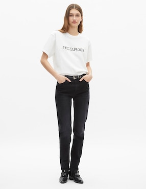 Playera manga corta The Kooples cuello redondo para mujer