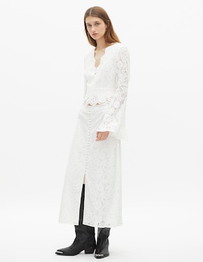 Blusa The Kooples manga larga para mujer