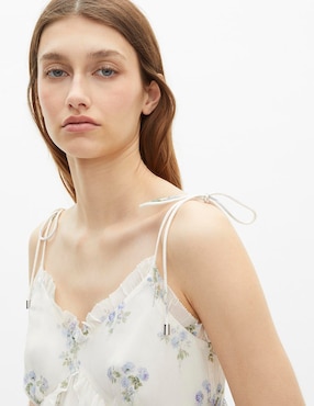 Top The Kooples escote v tirante delgado