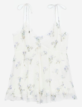 Top The Kooples escote v tirante delgado