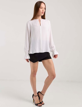 Blusa Pinko manga larga para mujer