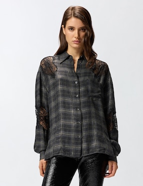Camisa Pinko manga larga para mujer