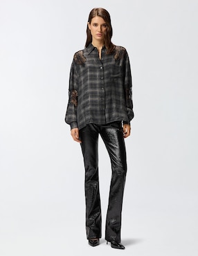 Camisa Pinko manga larga para mujer