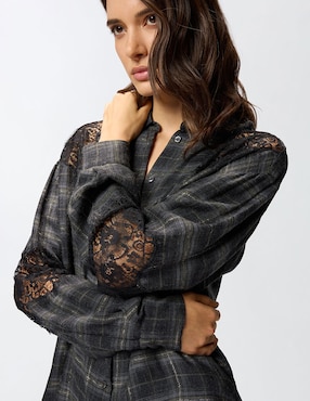 Camisa Pinko manga larga para mujer