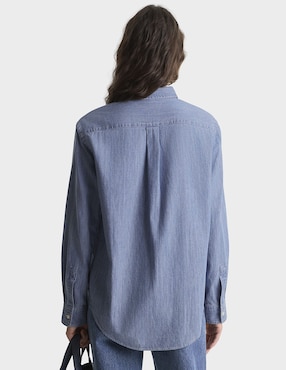 Camisa Sporty & Rich de algodón manga larga para mujer