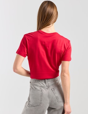 Playera manga corta Hugo cuello redondo para mujer