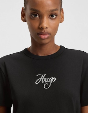 Playera manga corta Hugo W25 cuello redondo para mujer