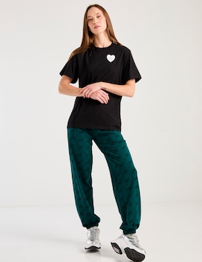 Playera manga corta Hugo cuello redondo para mujer