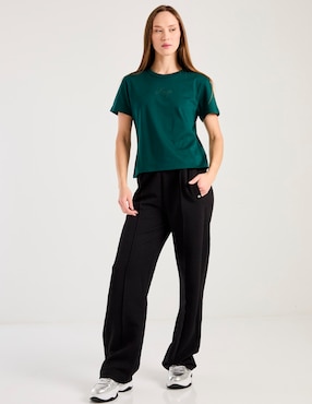 Playera manga corta Hugo cuello redondo para mujer