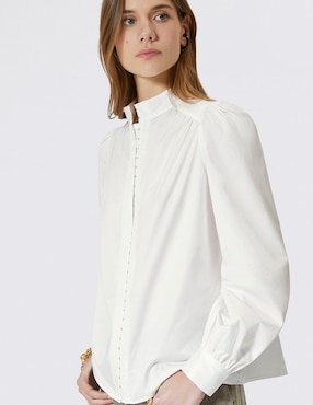 Camisa The Kooples de algodón manga larga para mujer