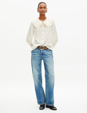 Camisa The Kooples de seda manga larga para mujer