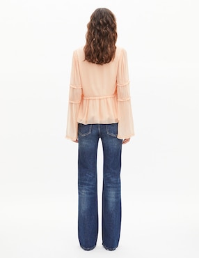 Blusa The Kooples manga larga para mujer