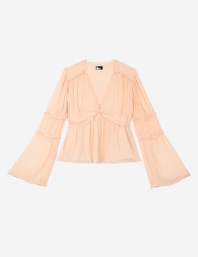 Blusa The Kooples manga larga para mujer