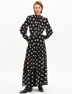 Falda maxi The Kooples a la cintura