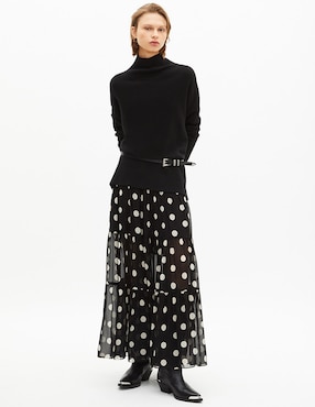 Falda maxi The Kooples a la cintura