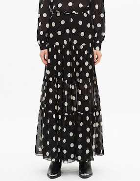Falda maxi The Kooples a la cintura