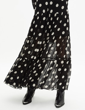 Falda maxi The Kooples a la cintura