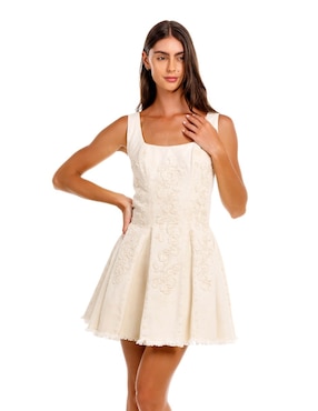 Vestido corto casual Agua Bendita para mujer