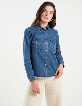 Camisa Max&Co de algodón manga larga para mujer