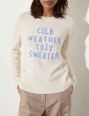 Suéter Max&Co cuello redondo para mujer