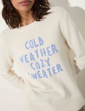 Suéter Max&Co cuello redondo para mujer