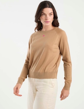 Suéter Max&Co cuello redondo para mujer