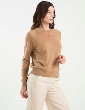 Suéter Max&Co cuello redondo para mujer