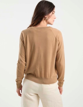 Suéter Max&Co cuello redondo para mujer