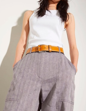 Cinturón Max&Co de piel para mujer