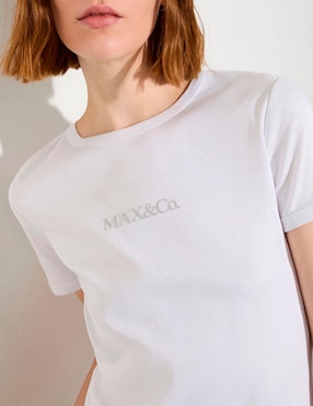Playera manga corta Max&Co cuello redondo para mujer