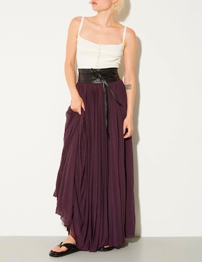 Cinturón Max&Co de piel para mujer