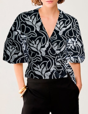 Blusa Pennyblack manga corta para mujer