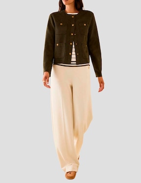 Pantalón plisado Pennyblack palazzo para mujer