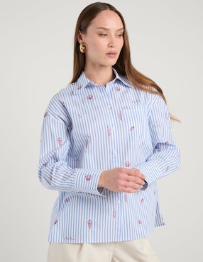 Camisa Pennyblack de algodón manga larga para mujer