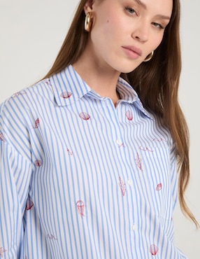 Camisa Pennyblack de algodón manga larga para mujer