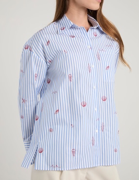 Camisa Pennyblack de algodón manga larga para mujer