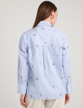 Camisa Pennyblack de algodón manga larga para mujer