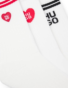 Set de calceta Hugo de algodón para mujer 3 pares