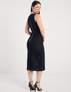 Vestido midi casual Hugo para mujer