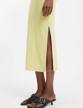 Vestido midi casual hugo para mujer