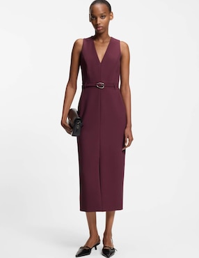 Vestido midi casual Hugo para mujer