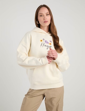 Sudadera con bolsa canguro Hugo para mujer