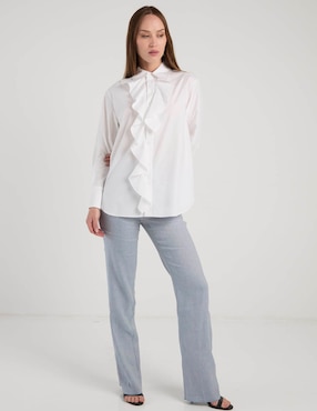 Camisa Marella de algodón manga larga para mujer