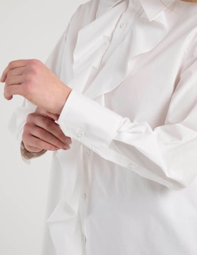 Camisa Marella de algodón manga larga para mujer